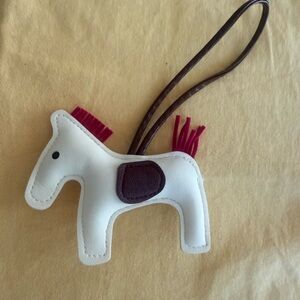 White Horse-Shaped Bag Charm